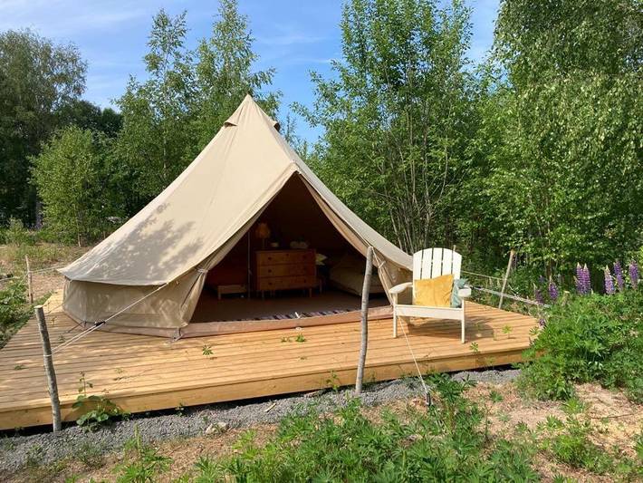 Camping für 4 Personen, mit Ausblick und Seeblick sowie Garten in Schweden - 2