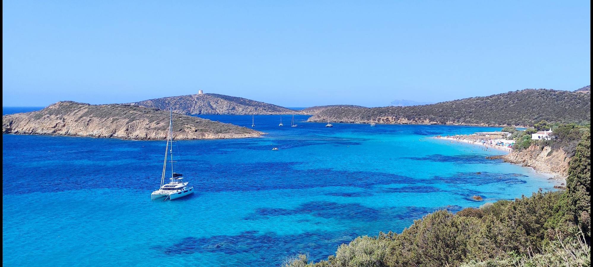Villa Chia Dream Blue Retreat – Exclusive Private Villa & Pool sea view in Chia Sardinia  in Chia, Domus De Maria