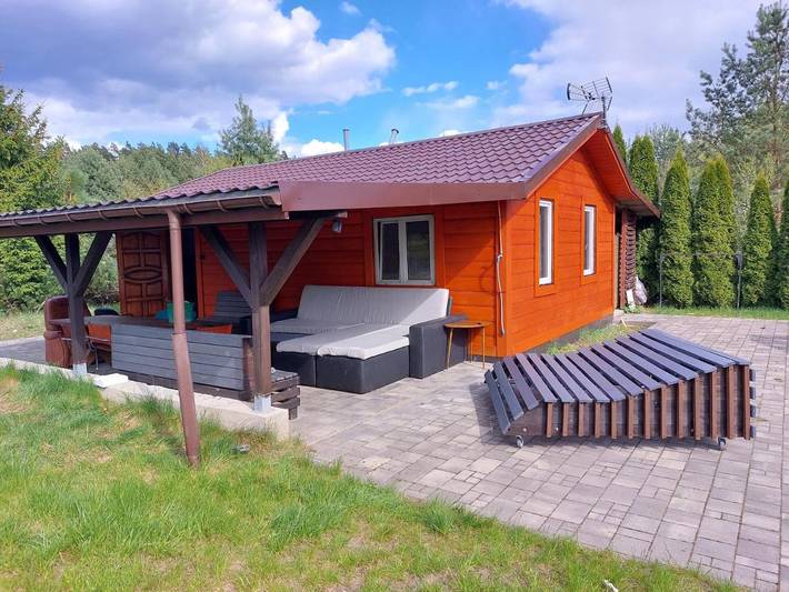 Domek letniskowy dla 10 osób, z widok i sauna oraz ogród w Augustów