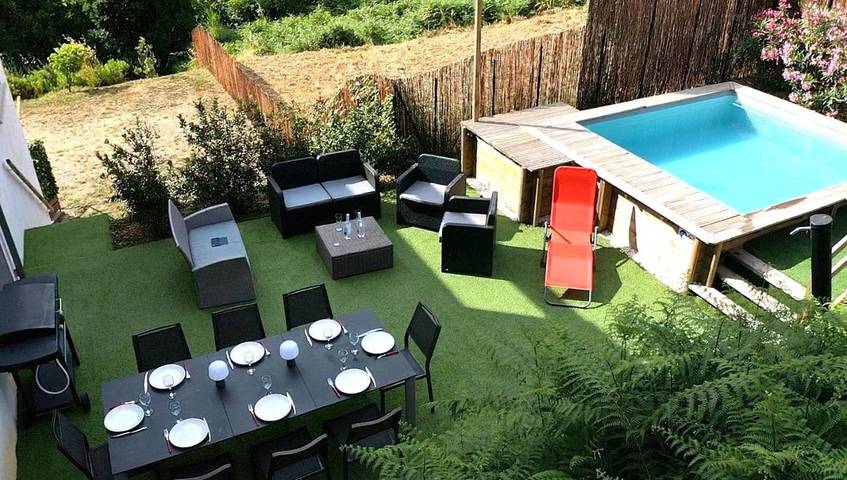 Location de vacances pour 8 personnes, avec jardin ainsi que vue et piscine à Taglio-Isolaccio - 4