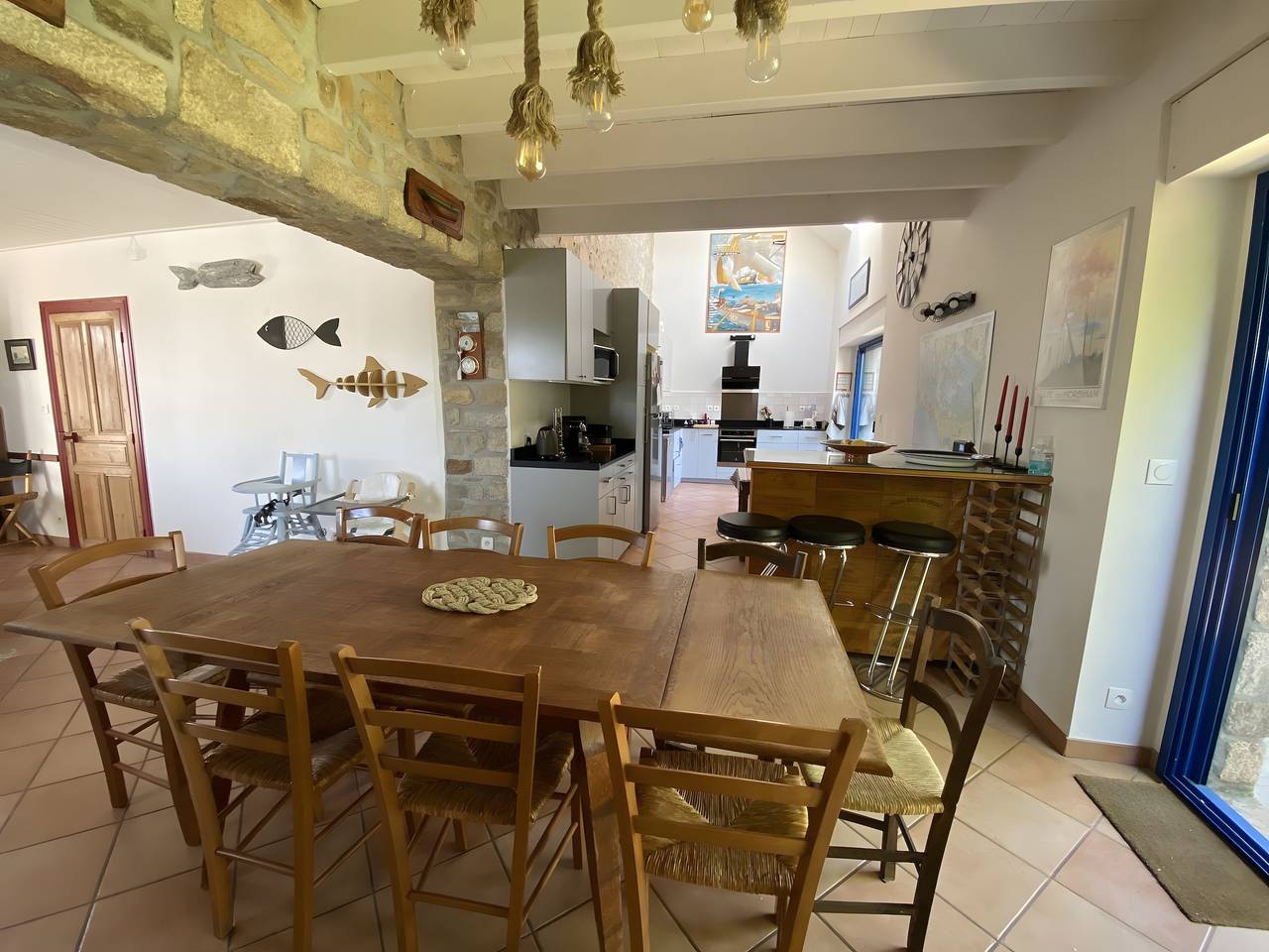 Grande Maison Familiale du Golfe : Terrasse et Wi-Fi à Baden in Port Blanc (Baden), Baden (France)