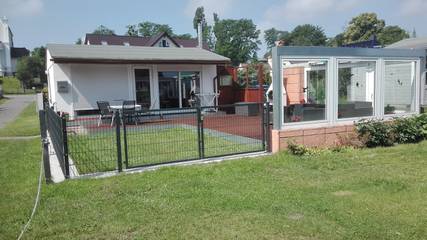 Bungalow für 2 Personen, mit Terrasse im Stettiner Haff