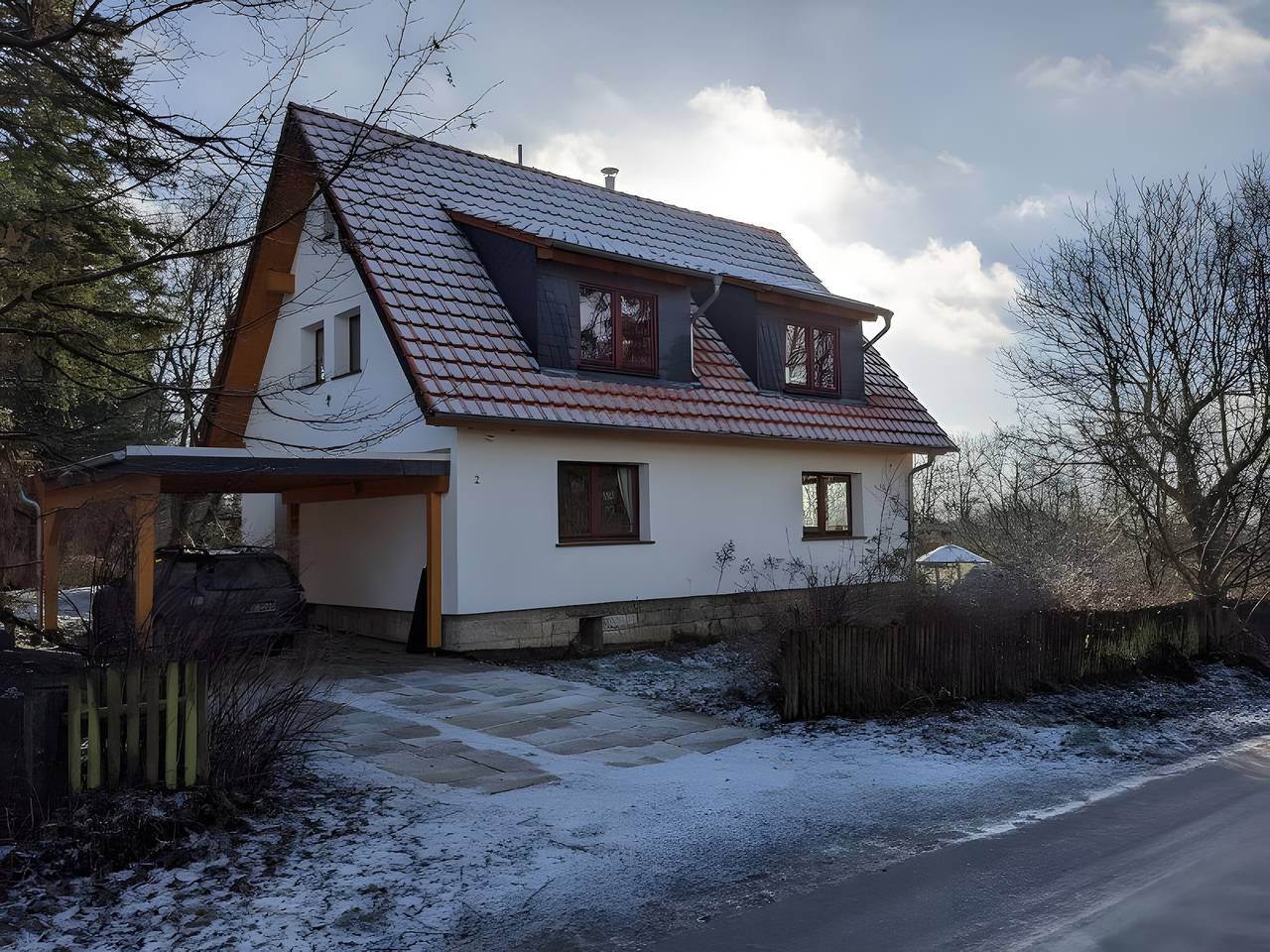 Ferienhaus 'Ahlberg' mit Bergblick, privater Terrasse und Wlan in Immenhausen, Hessisches Bergland