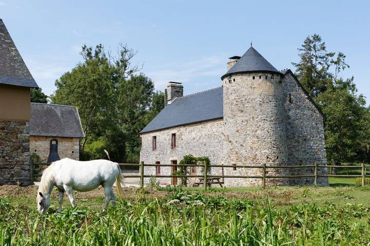 Location de vacances pour 9 personnes, avec jardin et terrasse à Doville