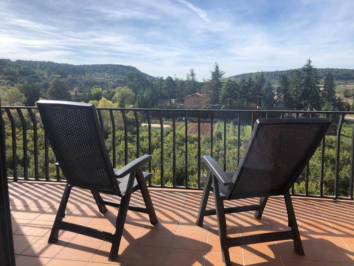 Apartamento para 6 personas, con balcón y vistas en Prades