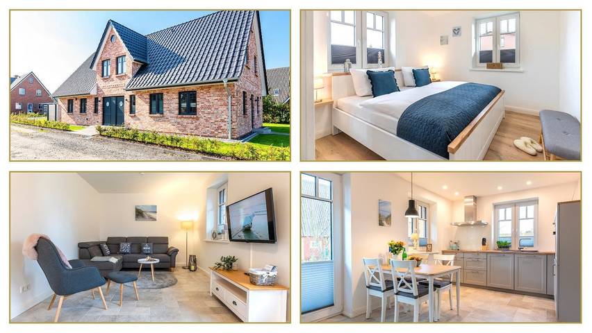 Ferienwohnung für 2 Personen, mit Terrasse und Garten sowie Ausblick in Oevenum