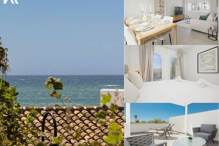 Apartment for 6 people, with ocean view and balcony/terrace as well as balcony in La Cala de Mijas Centre