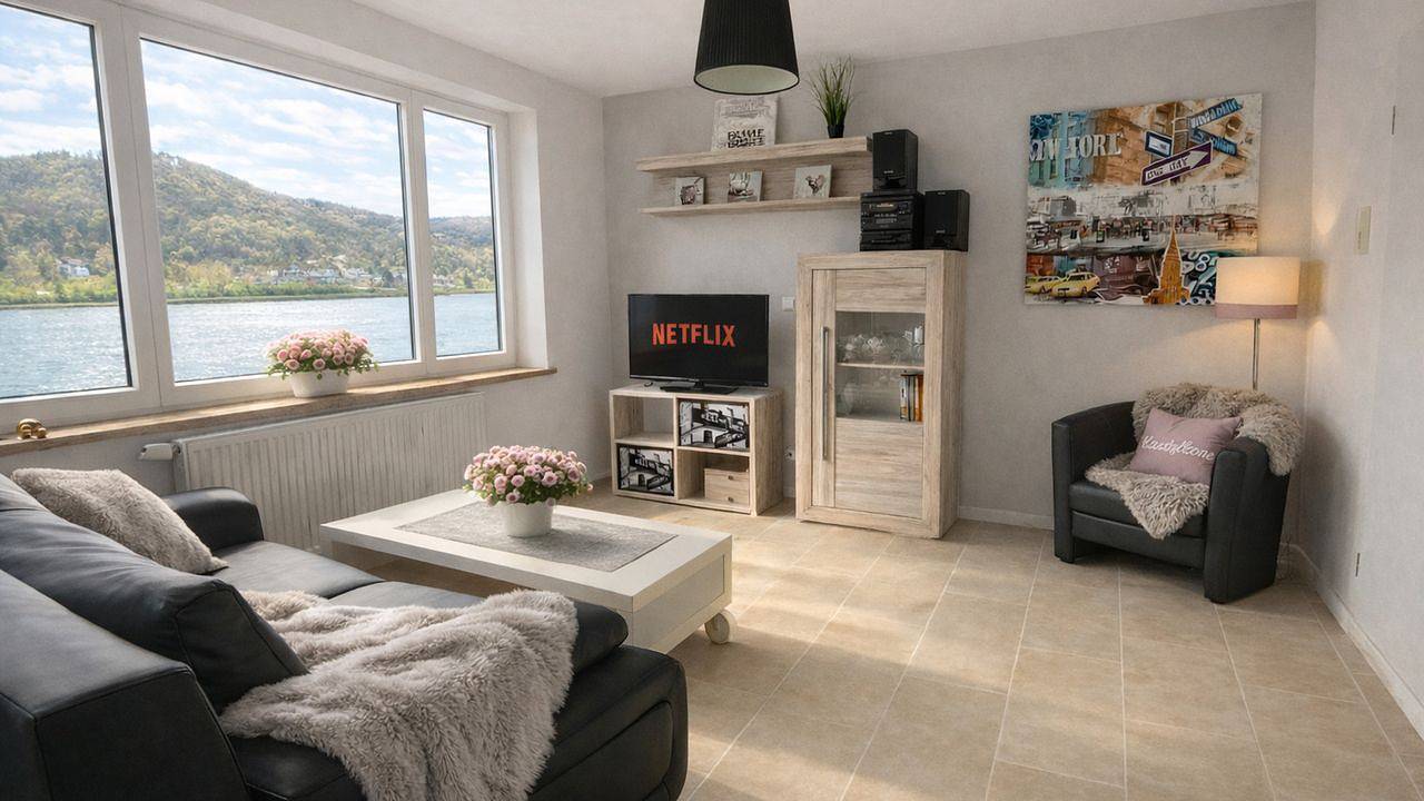 Ganze Ferienwohnung, Ferienwohnung für 4 Personen (53 m²) in Sankt Goarshausen in Sankt Goarshausen, Mittelrhein