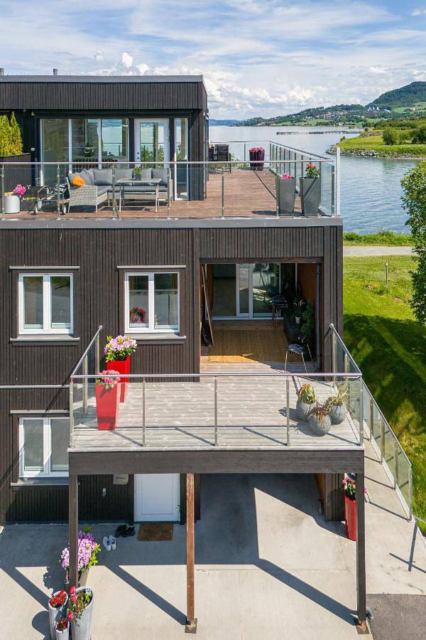 Gîte pour 3 personnes, avec vue sur le lac ainsi que balcon et vue dans Trondheim - 2