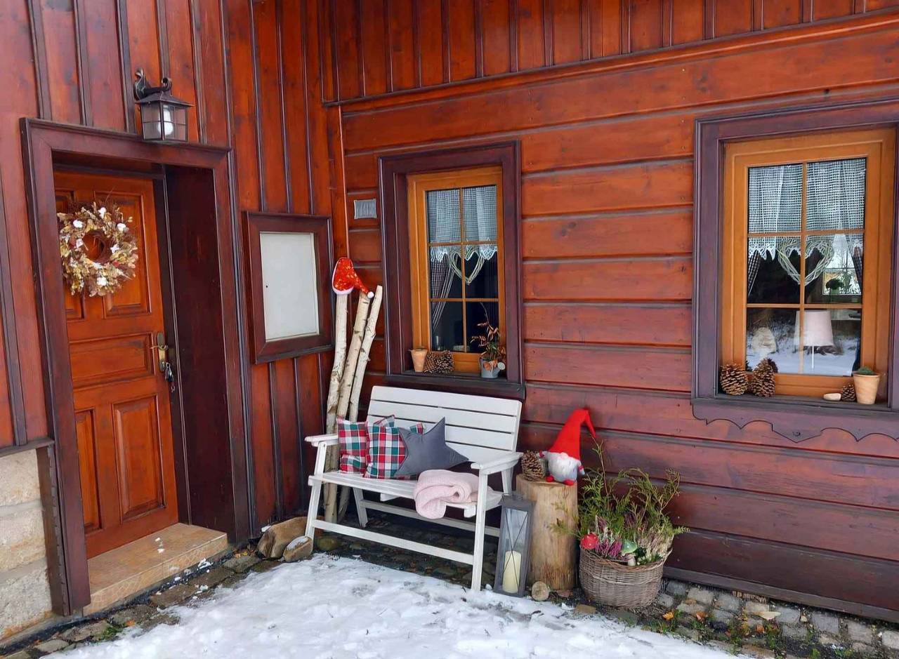 Domek wakacyjny z kominkiem i kabiną na podczerwień in Smržovka, Kraj liberecki