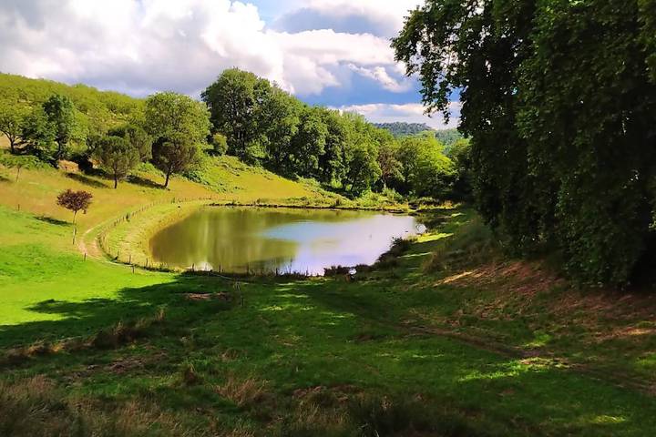 Location de vacances pour 4 personnes, avec piscine et vue sur le lac, animaux acceptés à La Bachellerie - 2