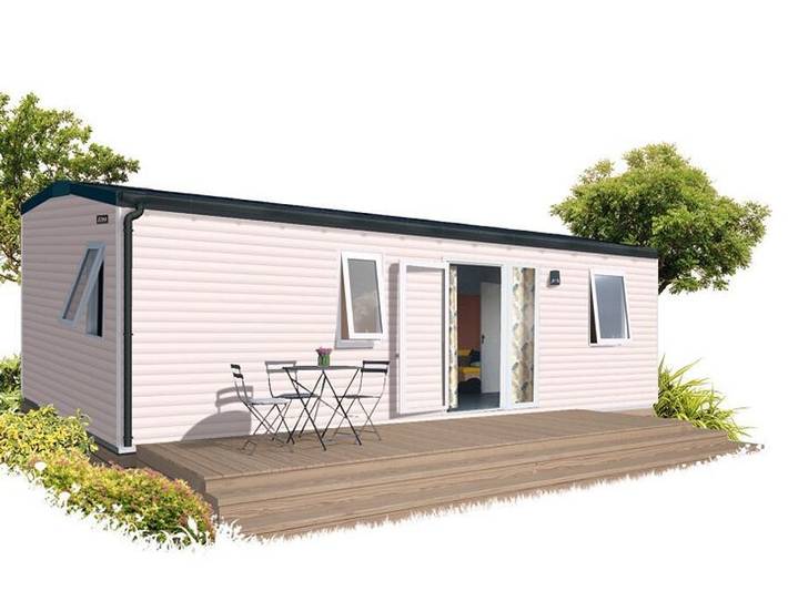 Camping Paradis Les Galets de la Mollière - Mobilheim 4 personen - Mobil Home Confort Sam Gaskochplatte Fernsehen Kühlschrank Geschirr in Cayeux-sur-Mer, Abbeville und Umgebung