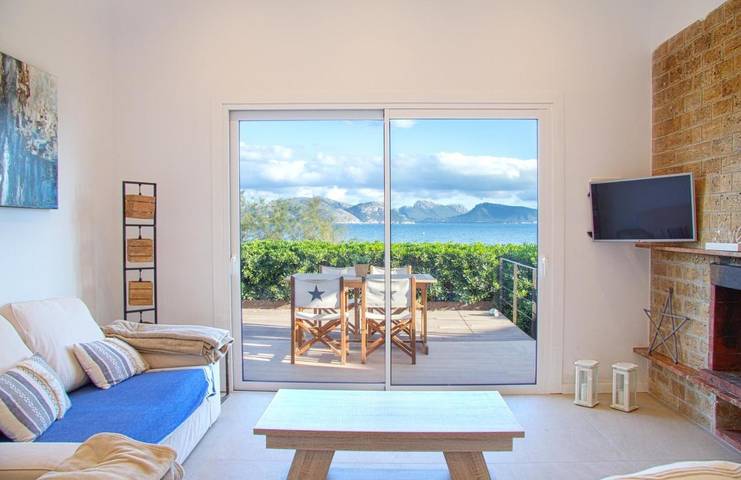 Ferienhaus am Strand für 4 Personen, mit Terrasse und Ausblick, mit Haustier in Alcúdia