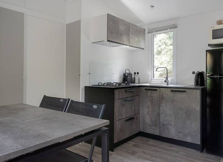 Caravane pour 4 personnes, avec terrasse ainsi que jardin et sauna à Nant - 2