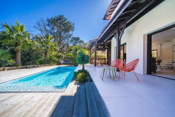 Villa pour 10 personnes, avec terrasse et jardin dans Le Moulleau