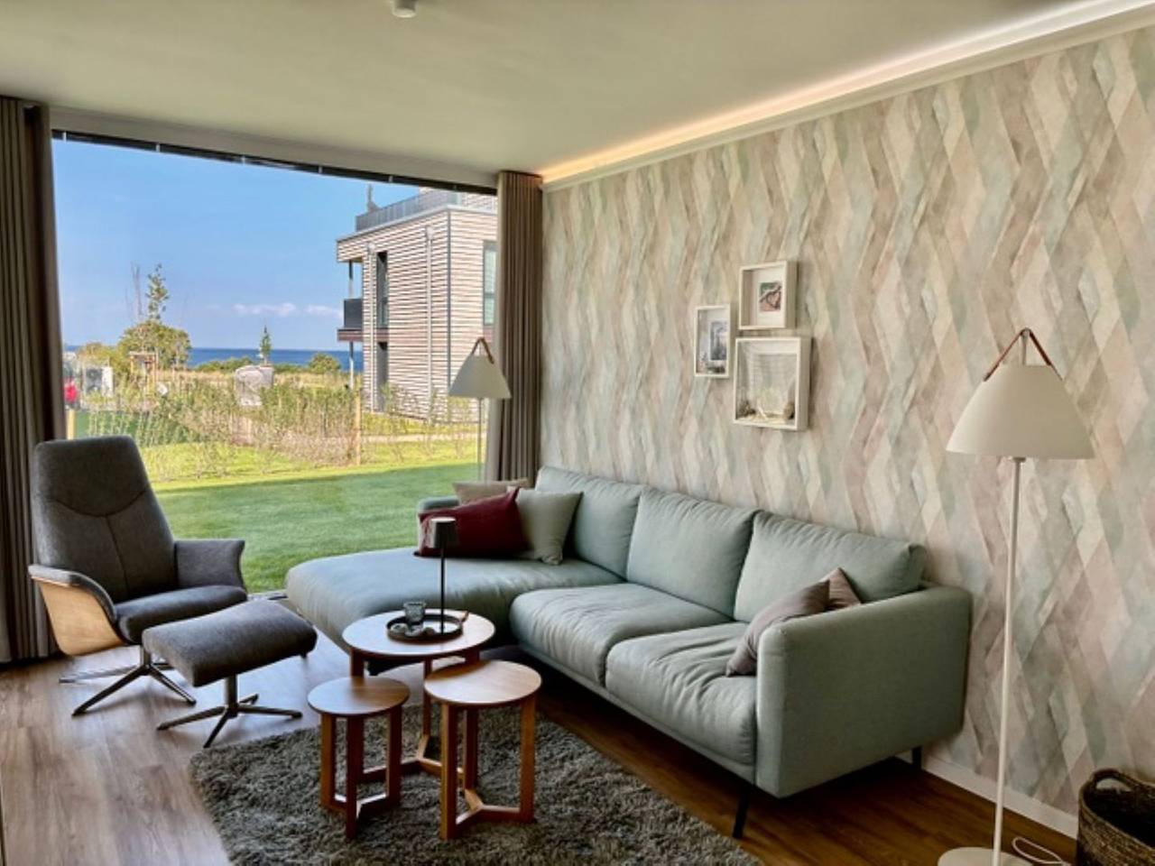 Entire apartment, Marienlücht – Erdgeschoss. Sauna. Terrasse. Meerblick. Hund erlaubt. in Marienleuchte, Fehmarn