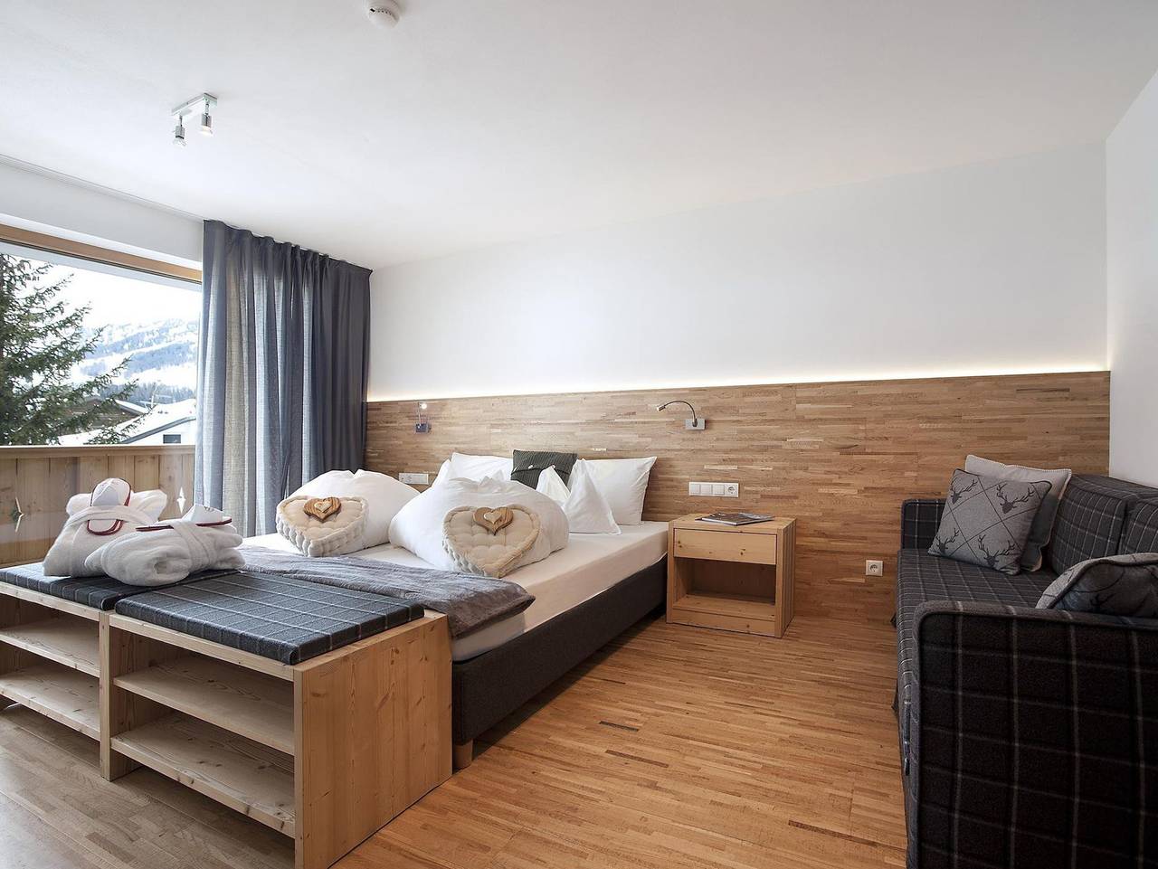 Hotel Italia - Superior Zimmer in Corvara in Badia, Dolomiti Superski