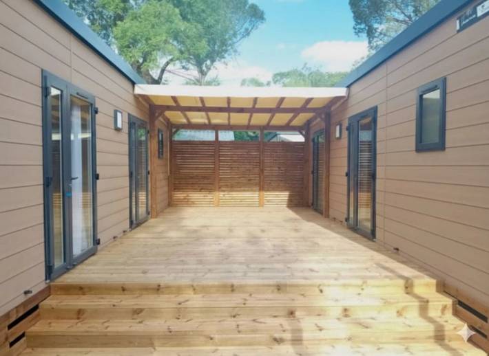 Mobil home pour 8 personnes, avec jacuzzi et bassin pour enfant à Boisset-et-Gaujac - 4