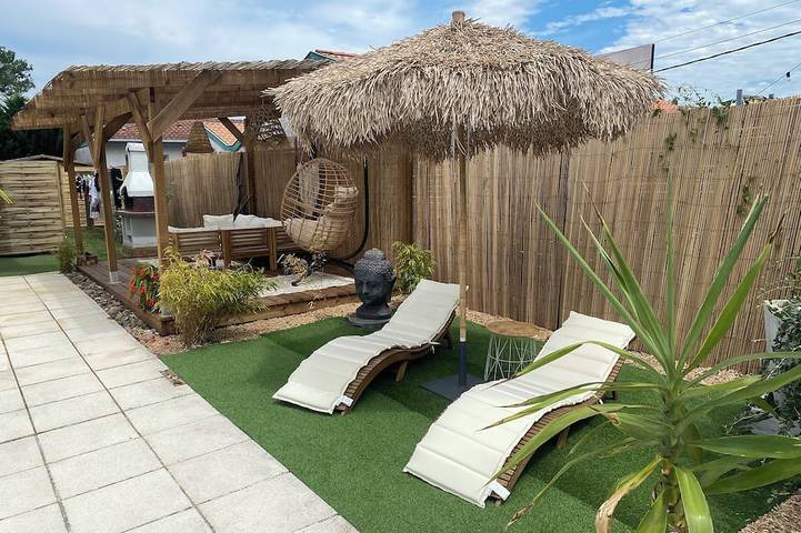 Location de vacances pour 2 personnes, avec balcon et jardin à Labenne