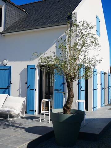 Location de vacances pour 8 personnes, avec vue et jardin dans Locmaria (Groix)