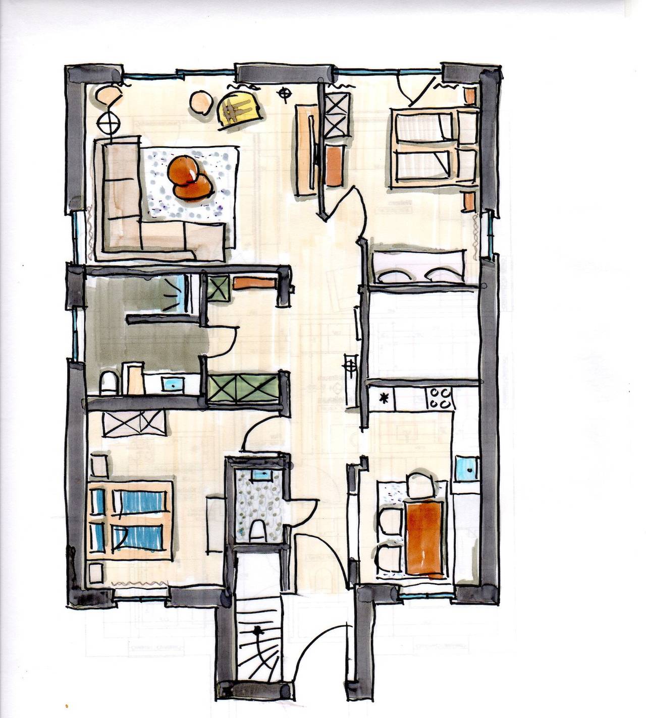 Ganze Ferienwohnung, Ferienwohnung Zweites Zuhause - 3-Raum-Fewo Zweites Zuhause in Hafen Büsum, Büsum