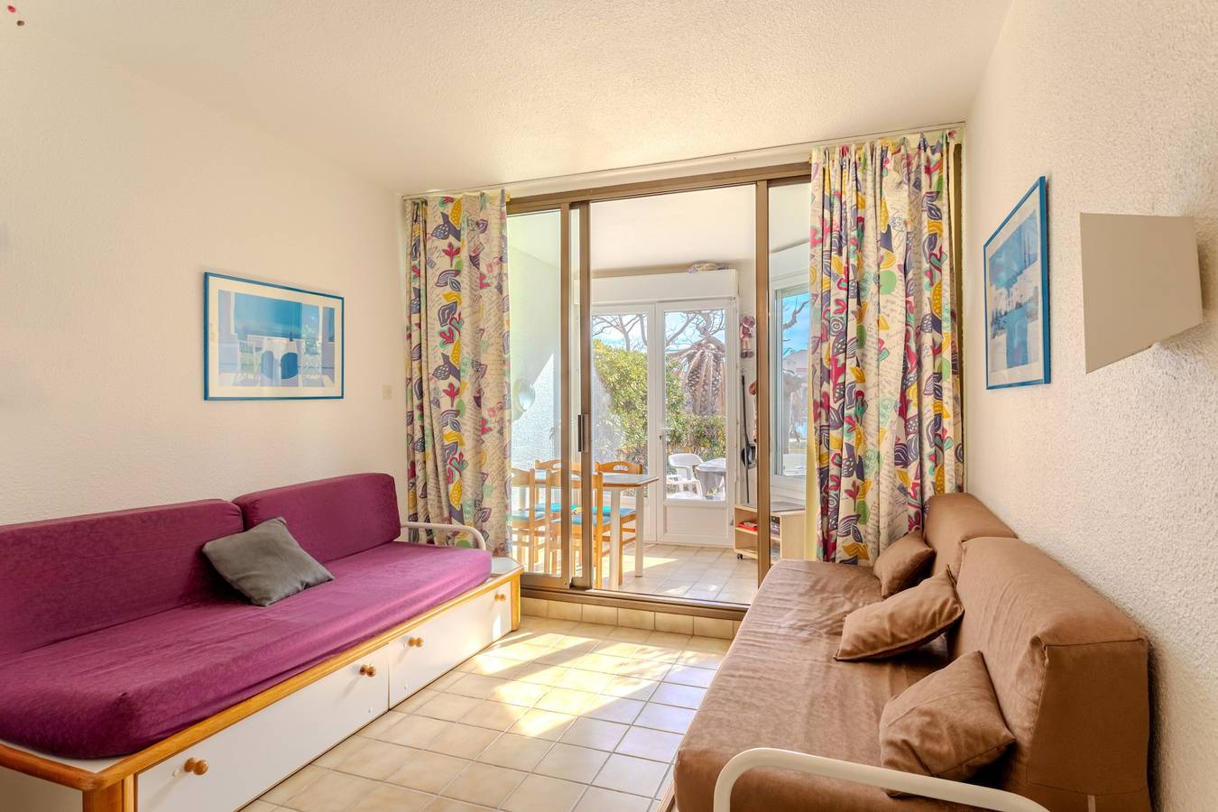 Ganze Wohnung, Ferienwohnung 'Appart T2 30m2 Et Jardinet' mit Seeblick, privatem Pool und privater Terrasse in Le Barcarès, Mittelmeerküste (Frankreich)