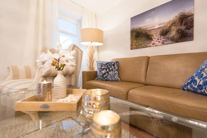 Ferienwohnung für 4 Personen, mit Balkon und Balkon/Terrasse sowie Terrasse und Sauna