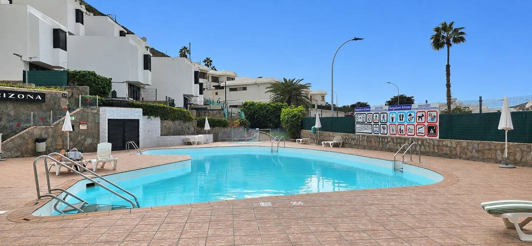 Bungalow para 4 personas, con Balcón además de Jardín y Piscina para niños