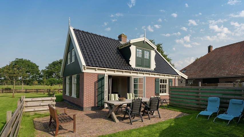 Vakantiehuis voor 4 personen, met tuin en terras in Hippolytushoef