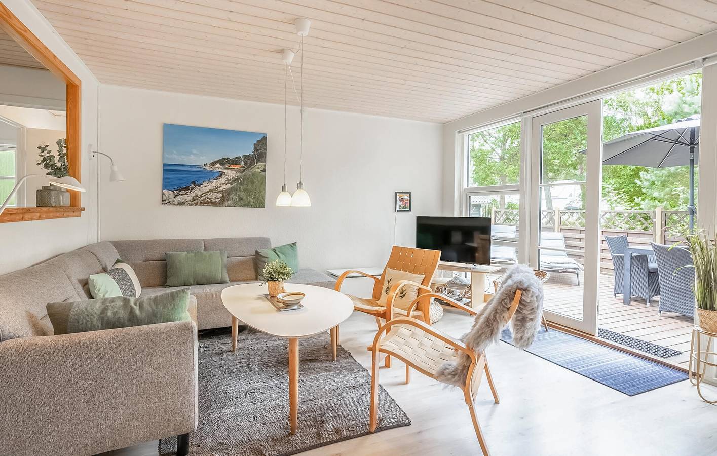 Ferienhaus für 4 Personen mit Terrasse in Snogebæk, Bornholm