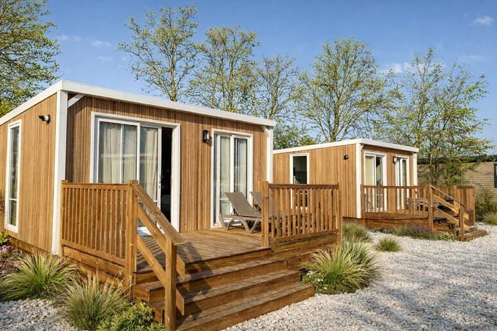 Camping für 2 Personen, mit Seeblick und Balkon/Terrasse sowie Terrasse in Südholland