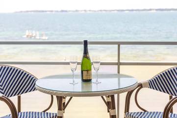 Gîte pour 2 personnes, avec balcon et vue dans Plage Sables Blancs