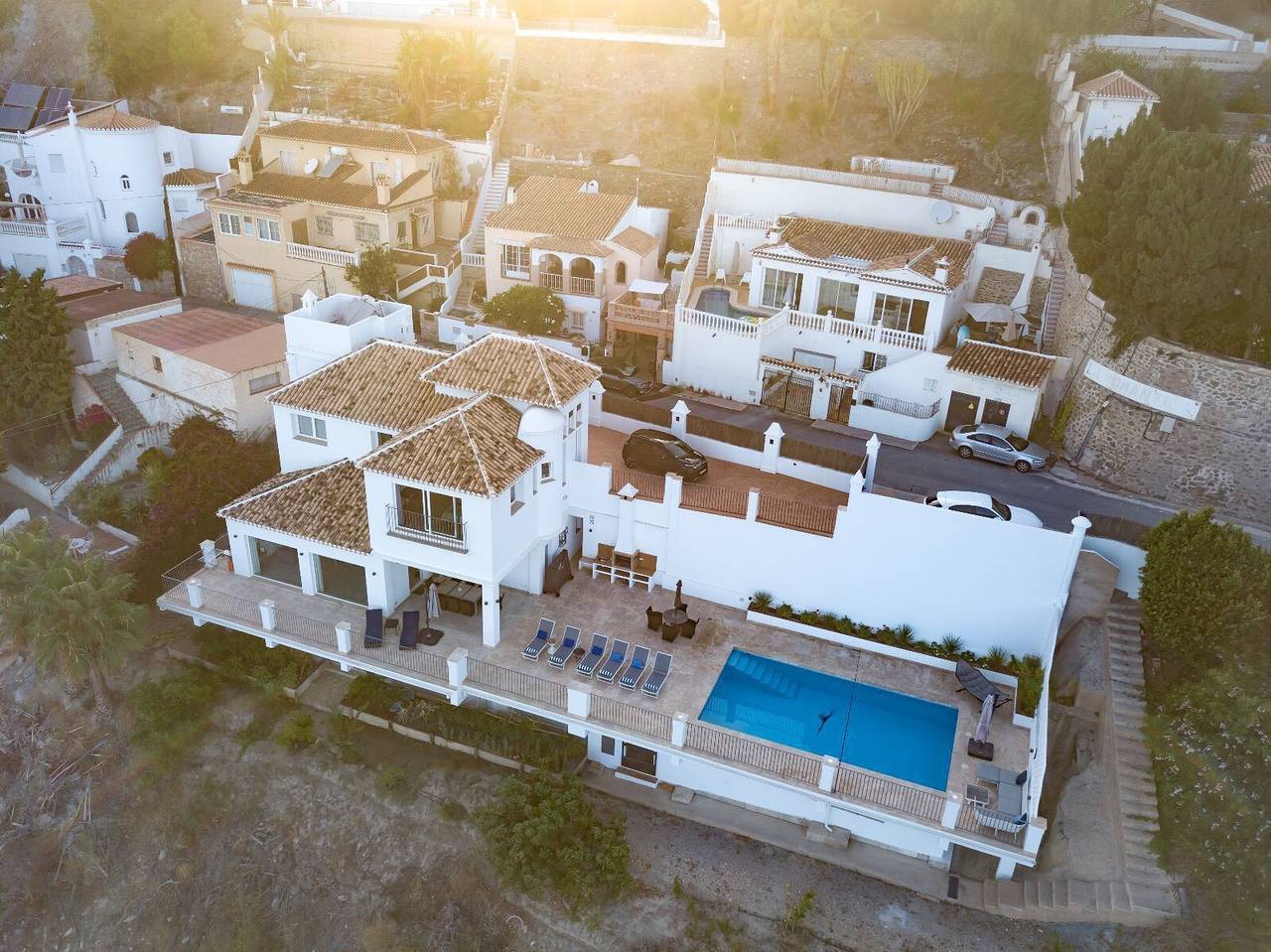 Villa 'Romantica' with Sea View, Wi-Fi and Air Conditioning in Los Pinos (Almunecar), Almuñecar