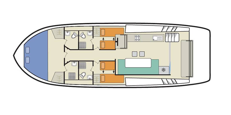 Boot für 7 Personen, mit Balkon/Terrasse und Terrasse in Burgund - 2