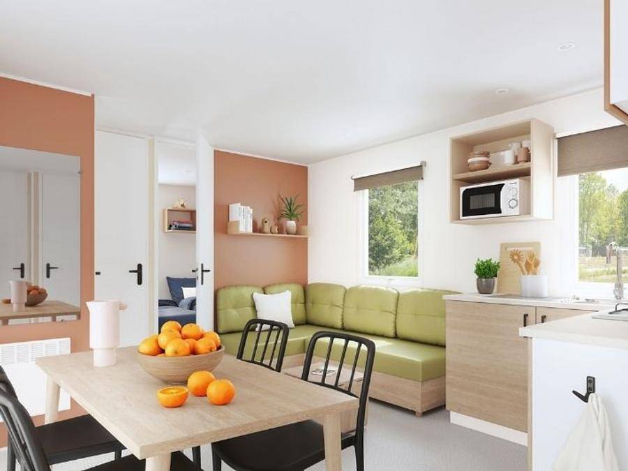 Camping Ker Yaoulet - Mobilhome 6 personas - Ocio - 3 habitaciones - Tv in Ambon, Côte des Mégalithes