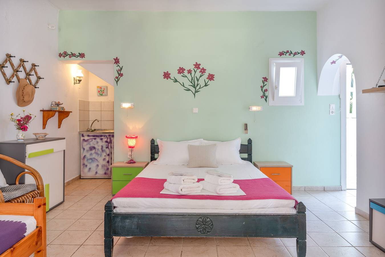 Studio entier, Chambre 11 à l’Hôtel Pagali avec vue sur le jardin in Amorgos