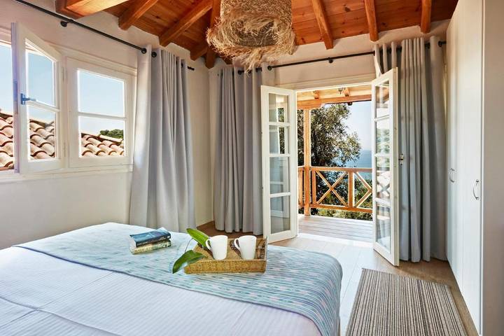 Villa für 2 Personen, mit Seeblick und Ausblick sowie Garten auf Skiathos