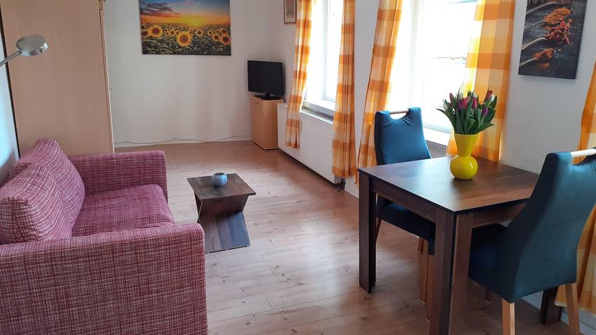 Studio für 2 Personen, mit Garten und Terrasse, kinderfreundlich in Lübeck