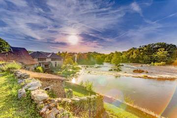 Gîte pour 6 personnes, avec piscine et sauna ainsi que vue et jardin à Saint-Priest-sous-Aixe