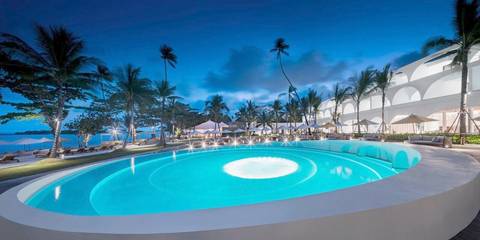 Station pour 3 personnes, avec jardin ainsi que piscine et vue à Chaweng Beach
