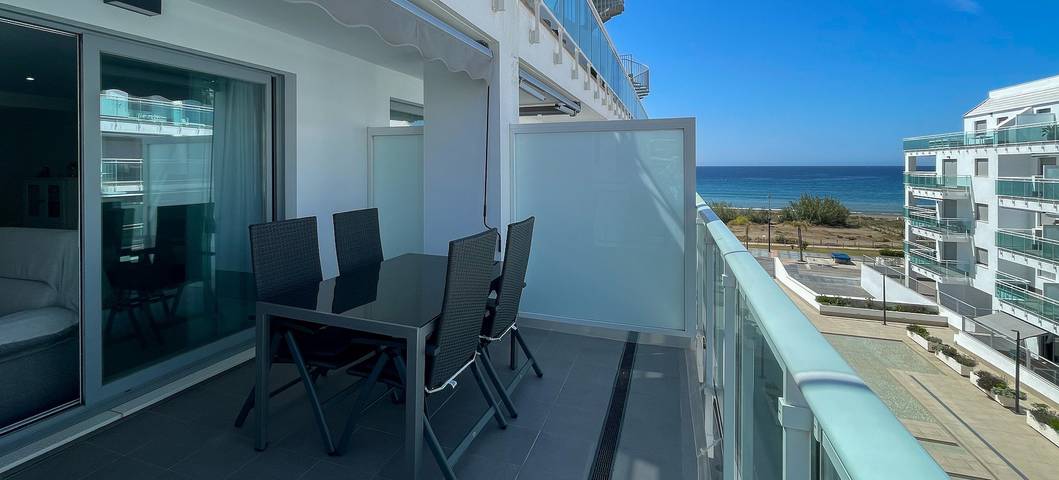 Ganze Wohnung, Ferienwohnung "Dunas de Marivillas" mit Meerblick, Gemeinschaftspool und WLAN in Torrox Costa, Torrox