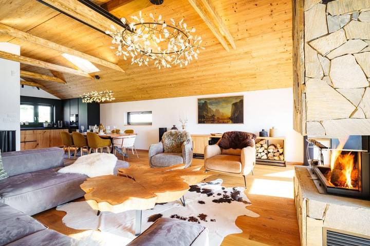 Dom dla 8 osób, z balkon i sauna oraz jacuzzi w Donovaly