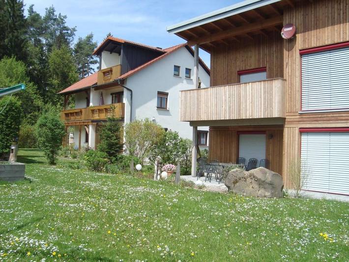 Ferienwohnung für 4 Personen, mit Terrasse und Garten sowie Ausblick in der Fränkische Schweiz