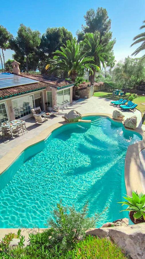 Maison de vacances pour 6 personnes, avec Terrasse et Jardin ainsi que Piscine et Vue dans Fanadix