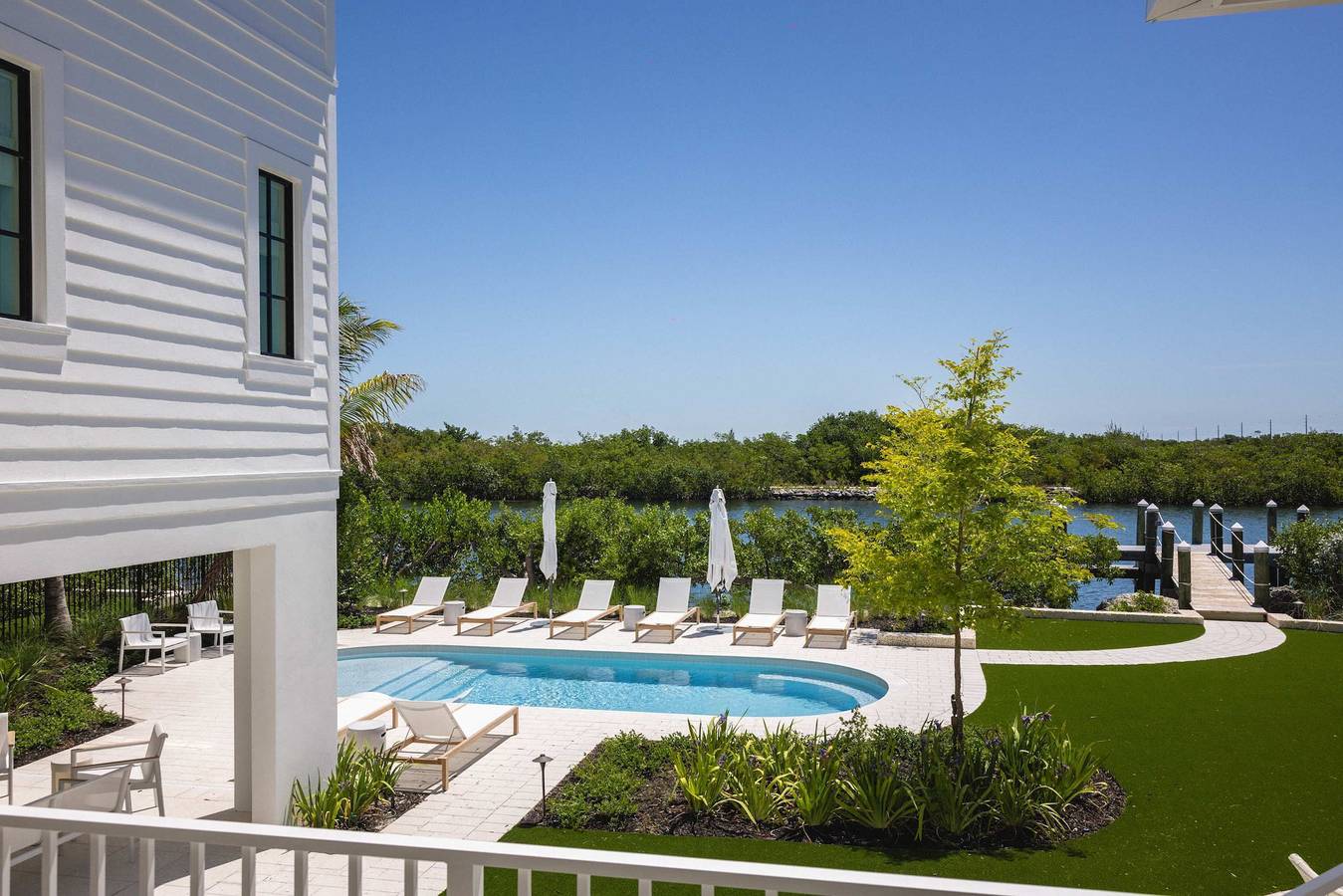 Parking  Pool   Dock - Shellstone House in Key Haven, Stock Island