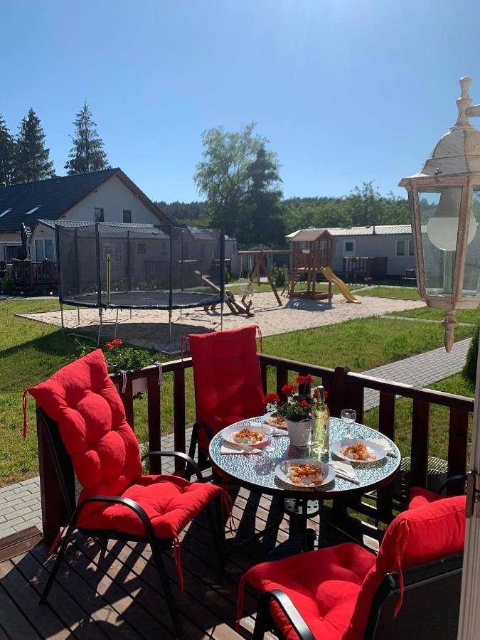 Między Nami domki nad jeziorem in Kołczewo, Stettiner Haff