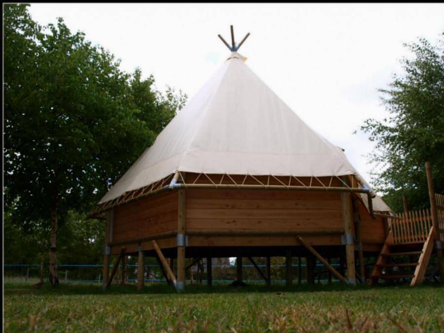Camping de Rhuys - Camping Paradis - Safaritent 4 personen - Comfort Tipi in Theix, Côte des Mégalithes
