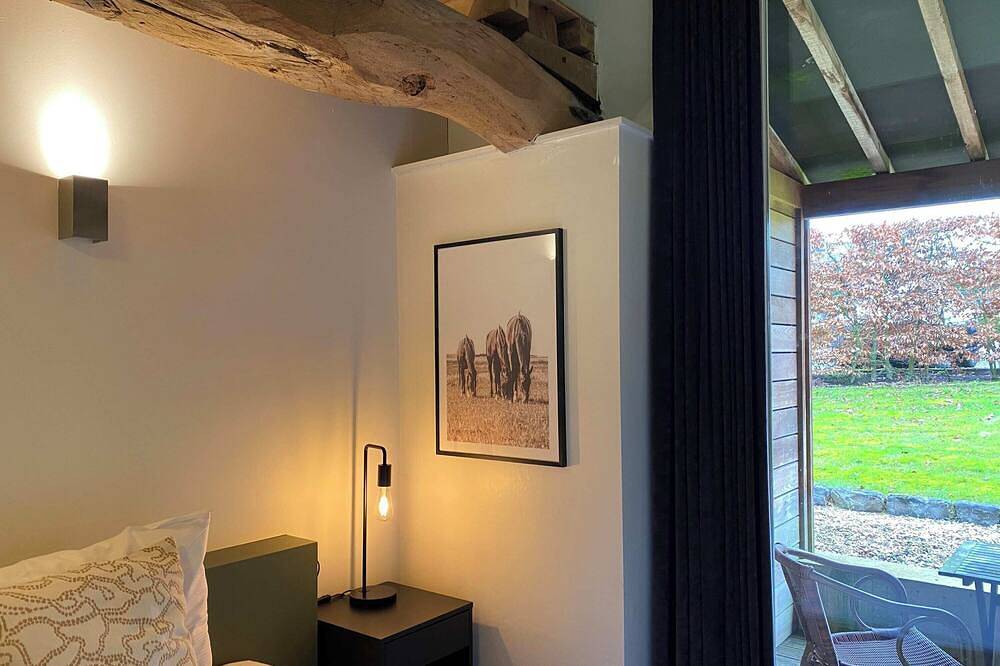 A5. De Shetlander: deluxe room with terrace in Meeuwen-Gruitrode, Hoge Kempen