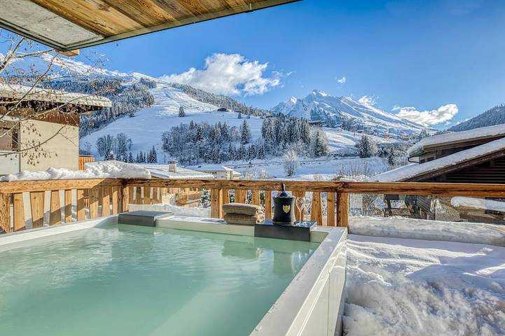 Chalet pour 20 personnes, avec balcon et jacuzzi à La Clusaz