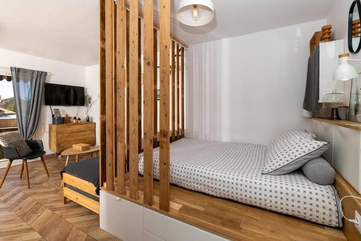 Appartement de vacances pour 4 personnes, avec jardin